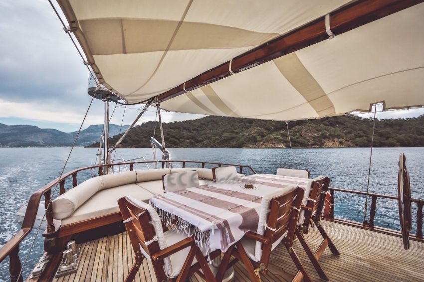 La Nonna Gulet, Rear Deck Dining Area.