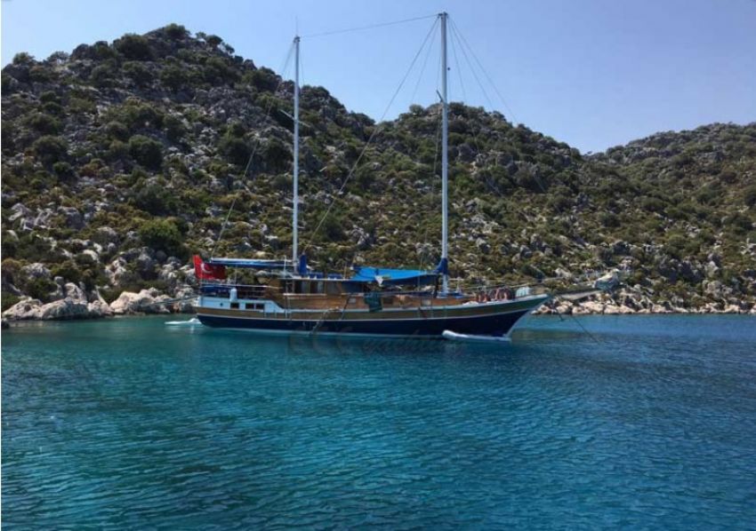 Lucky Mar Gulet Yacht, Starboard Side.