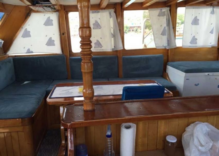 Lucky Mar Gulet Yacht, Lounge Seating Area.