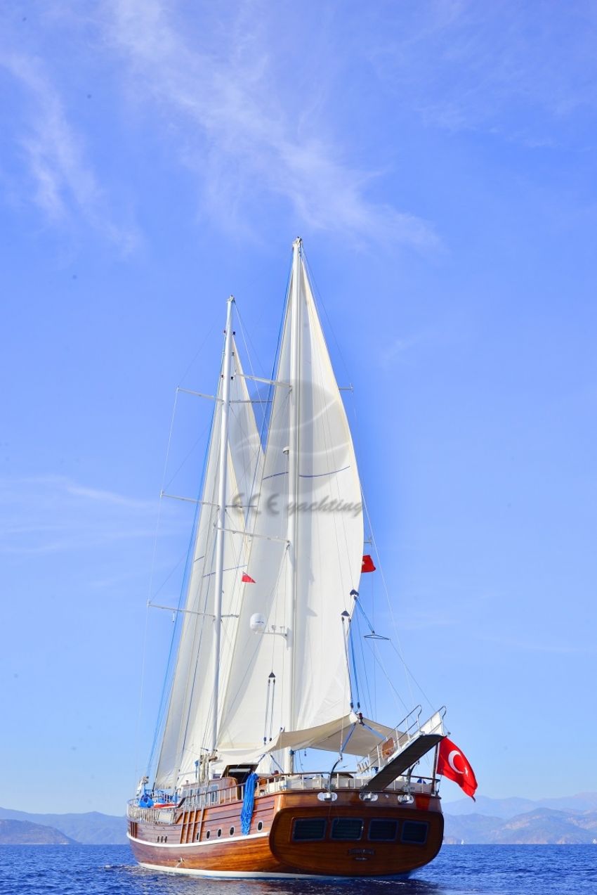 Lycian Queen Yacht, Front Deck Dining Space.