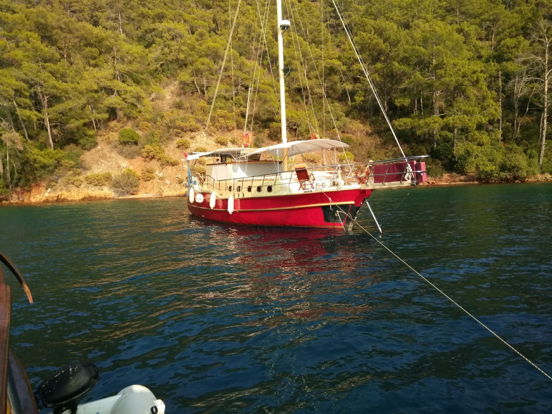 Mahi Gulet Yacht, Front View.