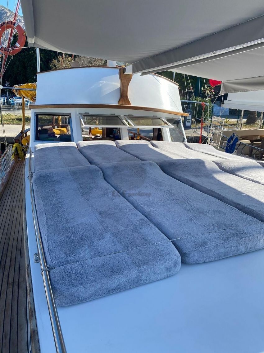 Manolya Gulet Yacht, At Night With Tender.