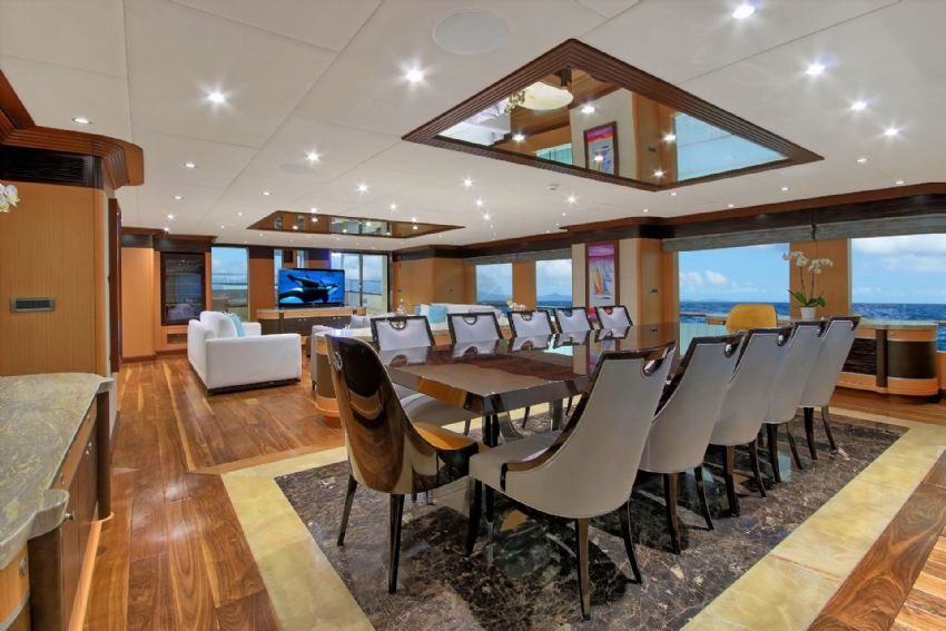 Meira Gulet Yacht, Interior Dining.