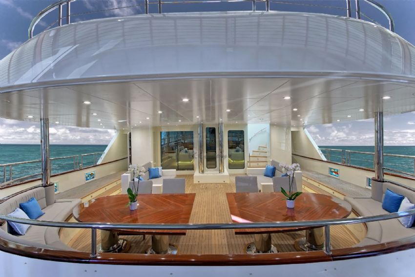 Meira Gulet Yacht, Aft Deck Port Side.