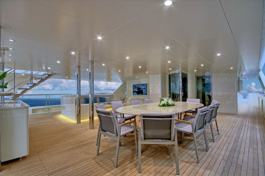 Meira Gulet Yacht, Flybridge Aft.