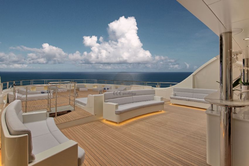 Meira Gulet Yacht, Lit Up At Night.