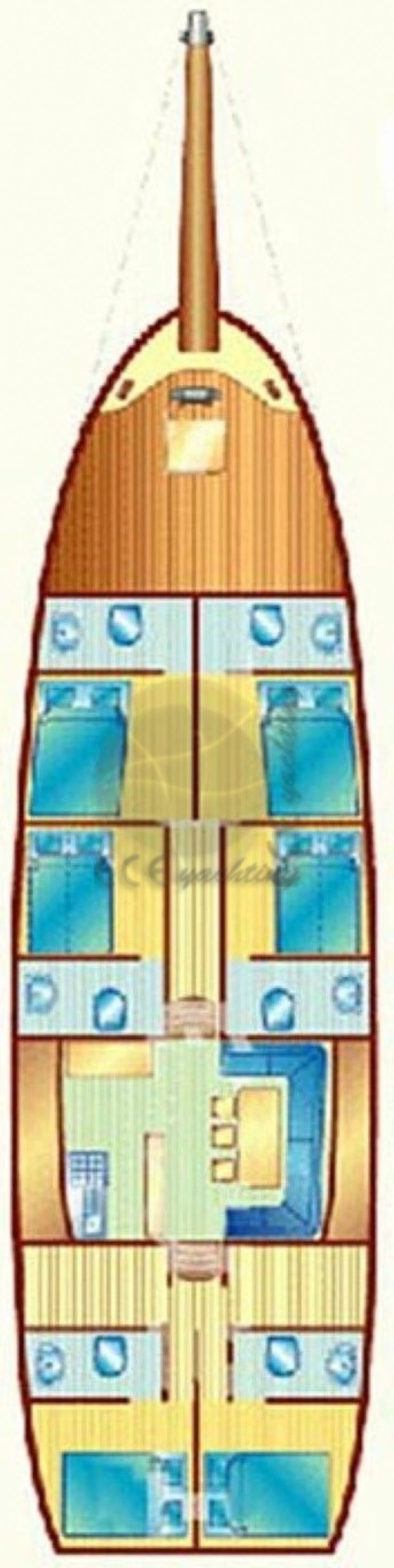 ECE GÜNEY Teknesi Yerleşim Planı