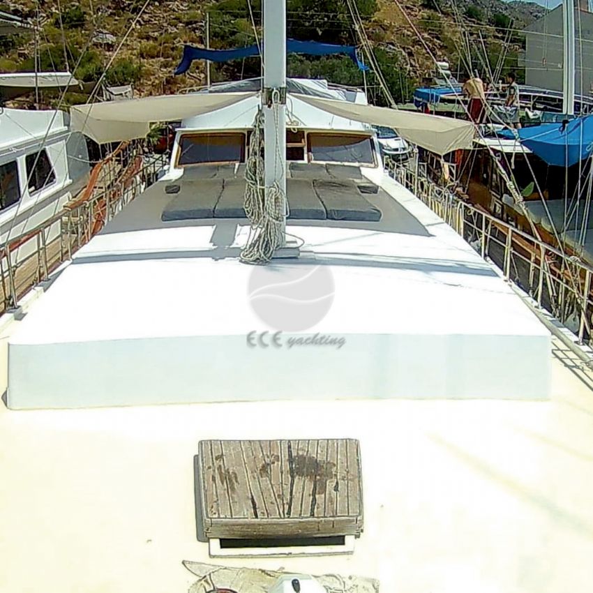 M.S Gulet Yacht, Aft Deck Birds Eye View.