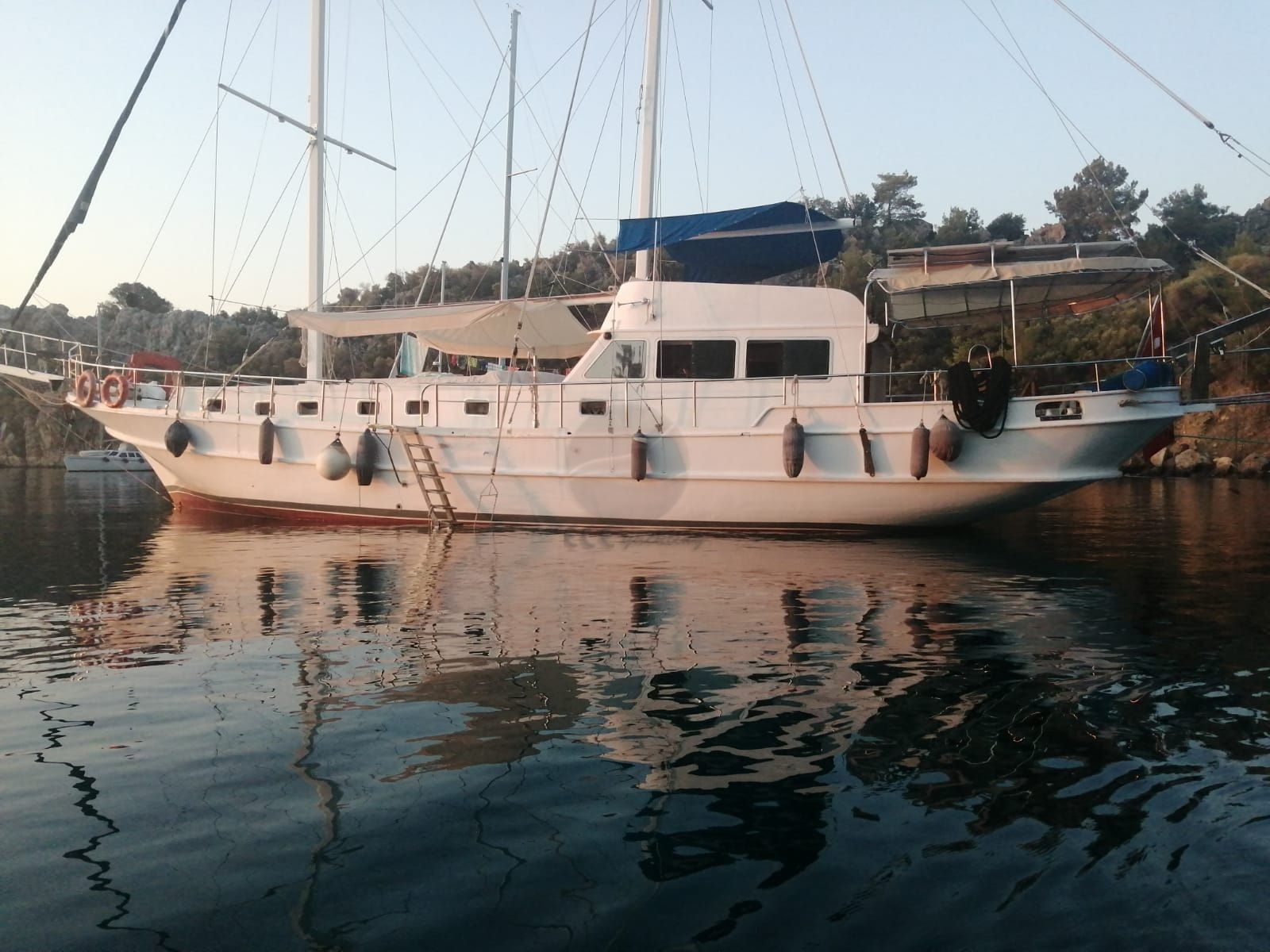 m.s teknesi.   M.S Gulet Yacht, Front Port Side.