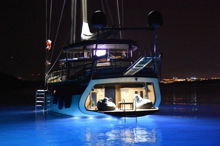 Nostalgia Gulet, Stunning Night Lights.