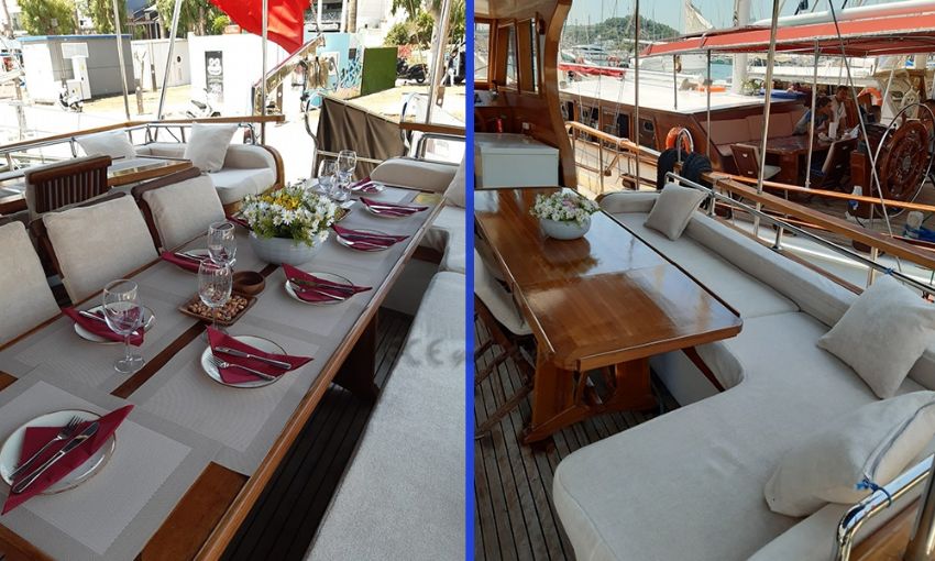 Aft Deck Dining.