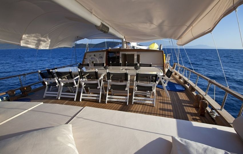 Osman Kurt teknesi arka güverte