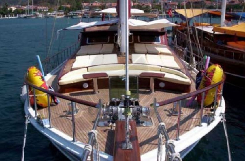 Palmyra Gulet Yacht. Bow.