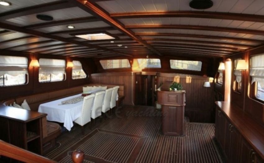 Palmyra Teknesi Salon.  Palmyra Gulet Yacht.Interior.
