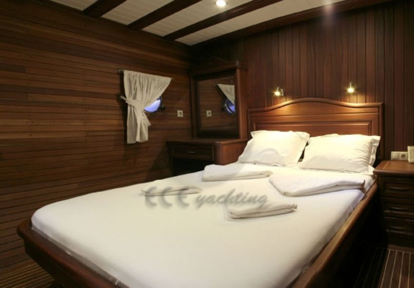 Palmyra Gulet Yacht. Double Cabin Side View.