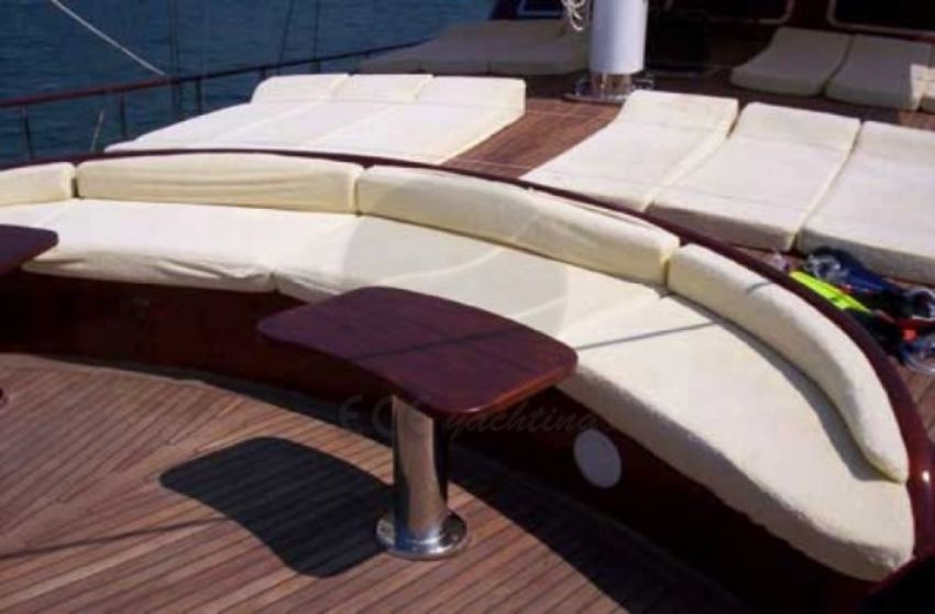 Palmyra Gulet Yacht. Front Deck Seating.
