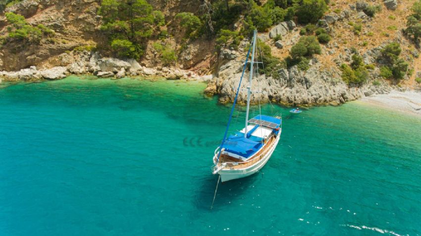 Parlak Gulet, Birds Eye View.