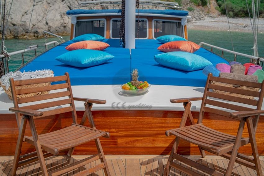 Parlak Gulet, Front Deck.