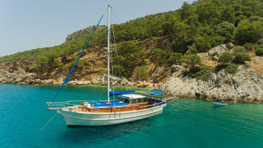 Parlak Gulet, Aerial View.