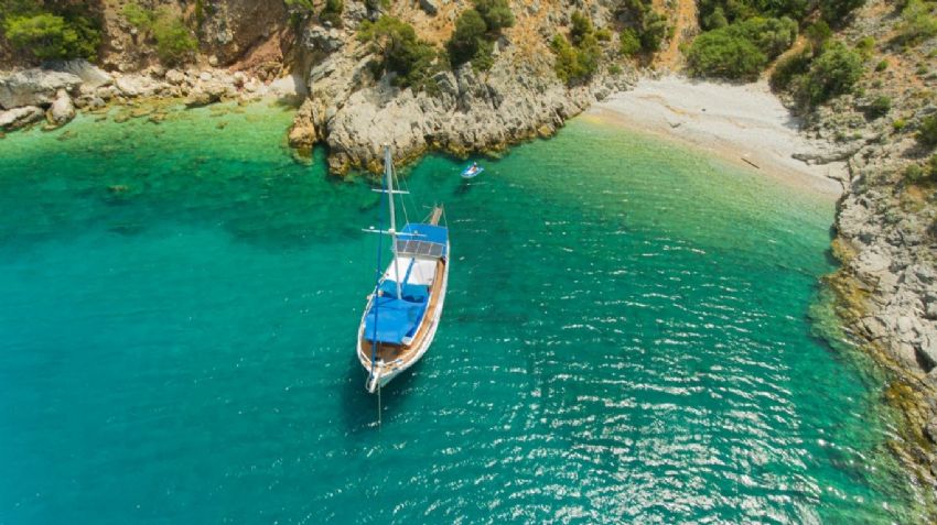Parlak Gulet, Secluded Cove.