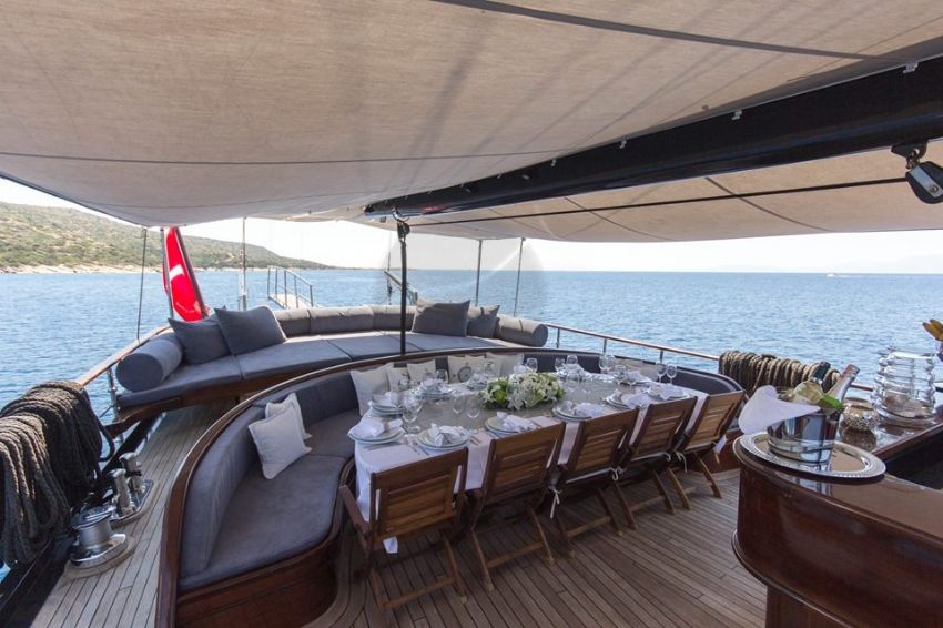 Princess Karia 2, Aft Deck Dining And Seating Area.