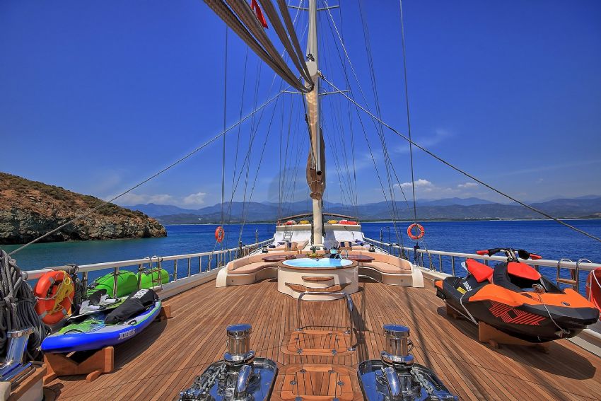 Queen Of Salmakis Yacht, Water Sports Available.