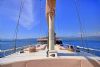 Queen Of Salmakis Yacht, Front Deck Sunbathing.