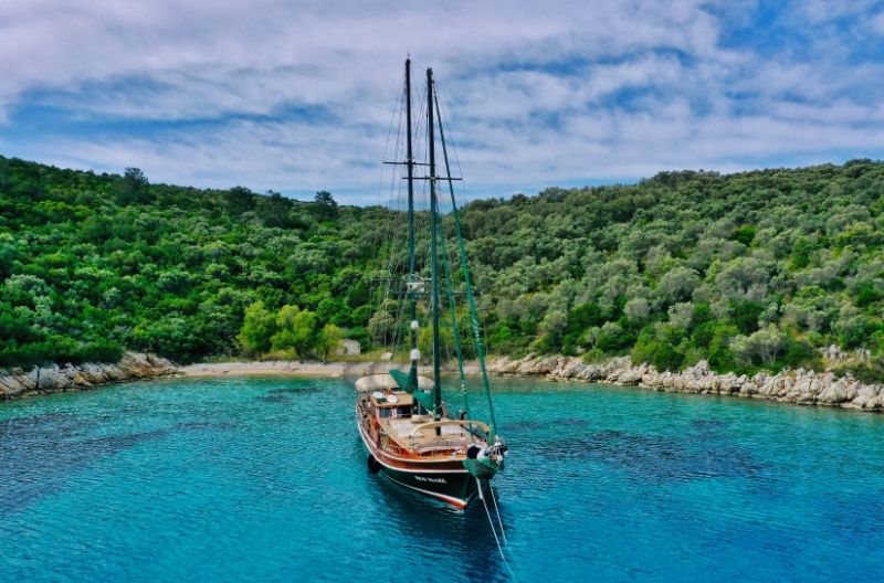 Ros Mare Gulet, Sailing In Bodrum.