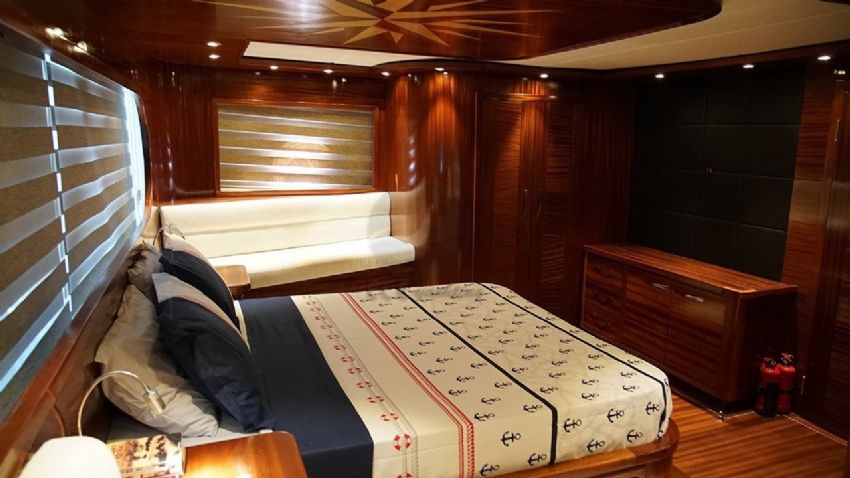 Sadiye Hanim Yacht, Master Cabin.