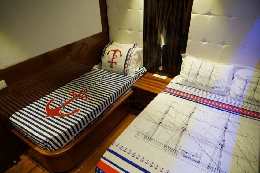 Sadiye Hanim Yacht, Triple Cabin.