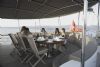 Sadiye Hanim Yacht, Aft Deck Dining Area.