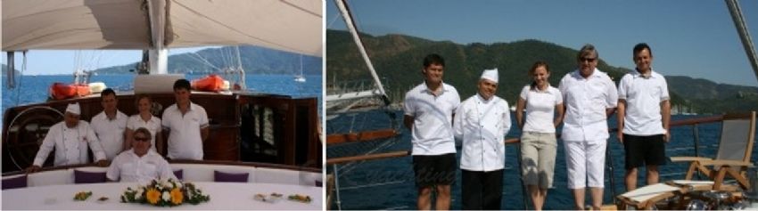 M/S Sagapo gulet personelimiz.