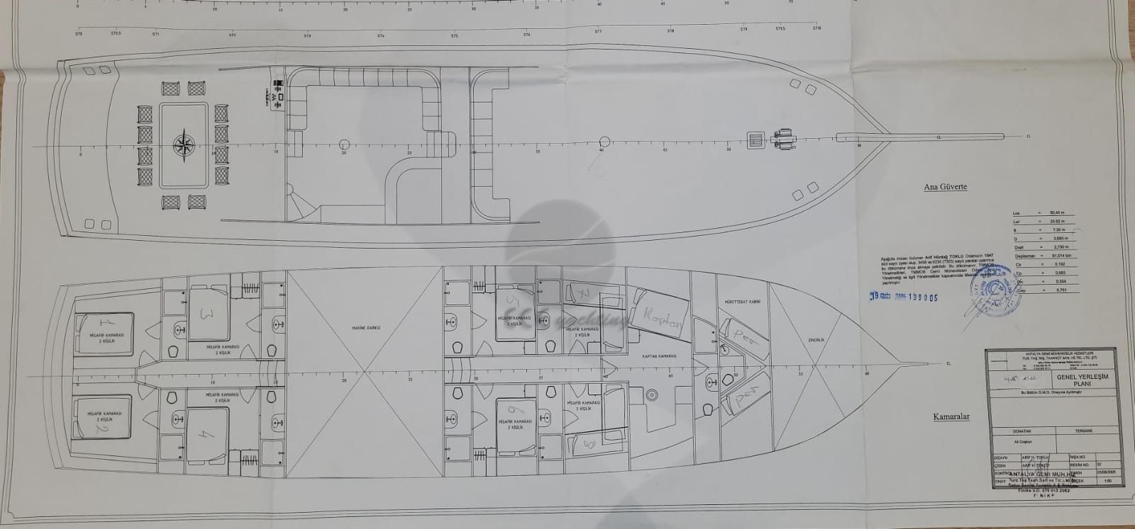 SEA ANGEL Yat Planı