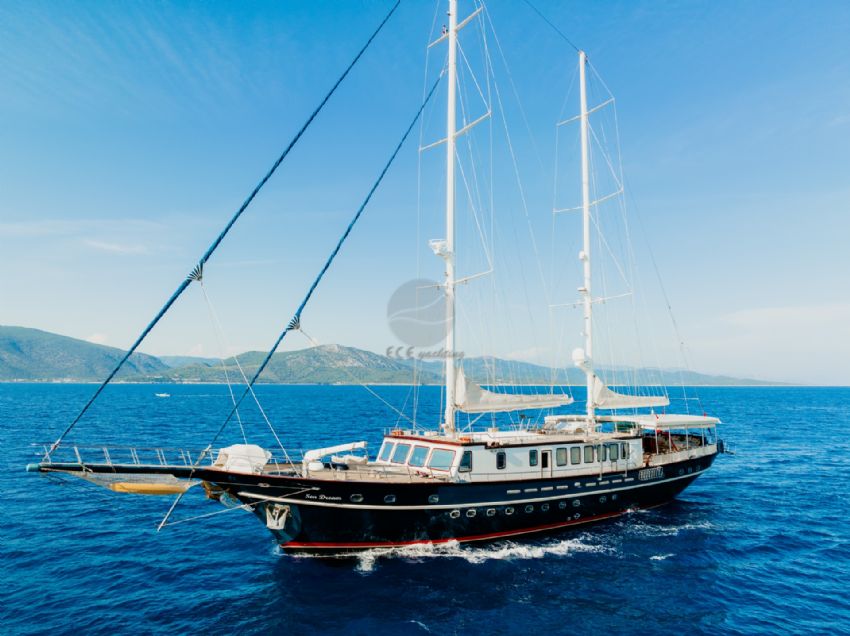 Sea Dream Yacht, Surrounded By Blue.
