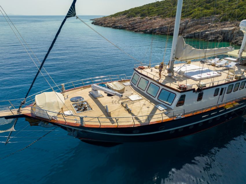 Sea Dream Yacht, Aerial View.