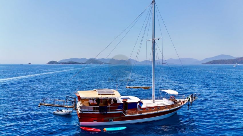 Seda C Gulet koyda demirli, Islands and Bays.