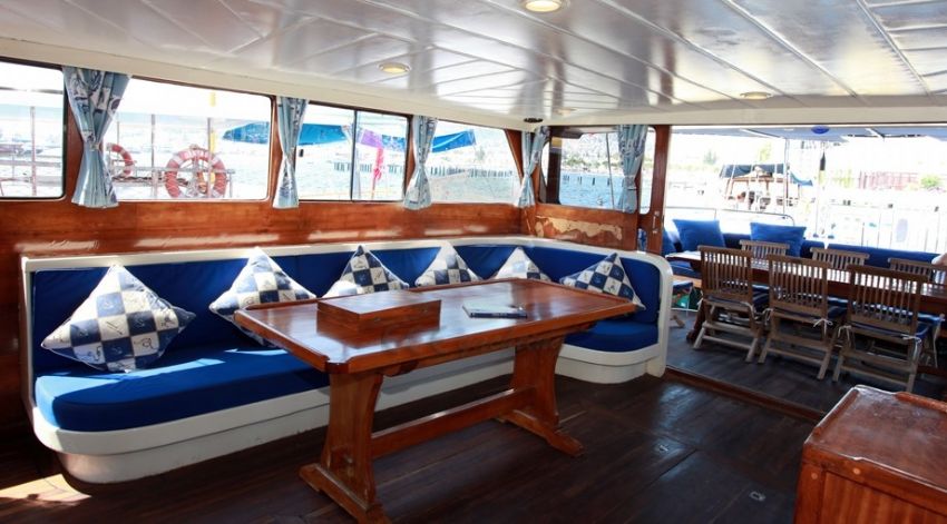 Seher 1 Gulet Yacht, Lounge Seating.