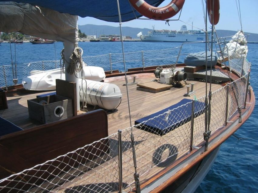 Seher 1 Gulet Yacht, Front Port Bow.