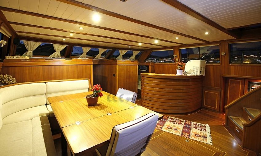 Şeker Ayşe teknesi wc 2. Seker Ayse Gulet, Interior.