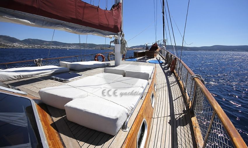 Şeker Ayşe teknesi mutfak.  Seker Ayse Gulet,Sun Deck.