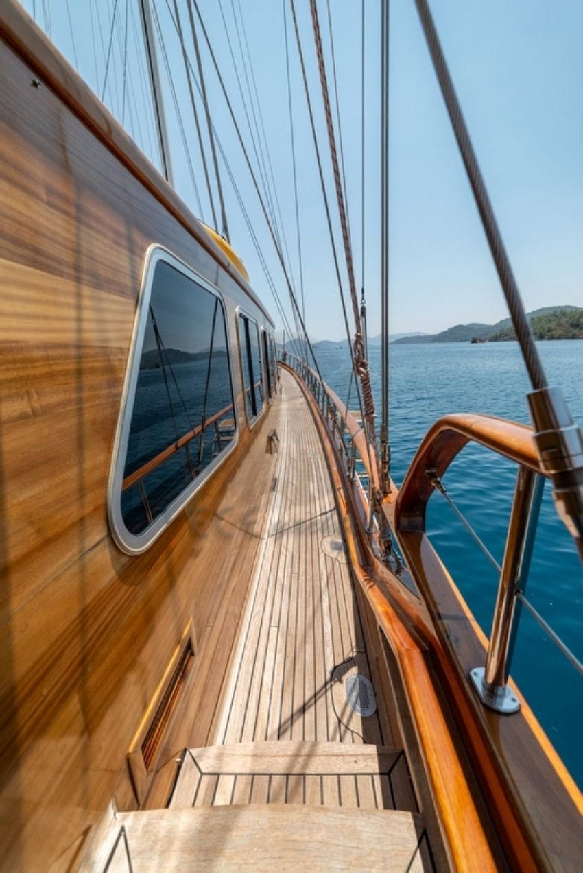 Sema Tuana Yacht, Starboard Side Walkway View.