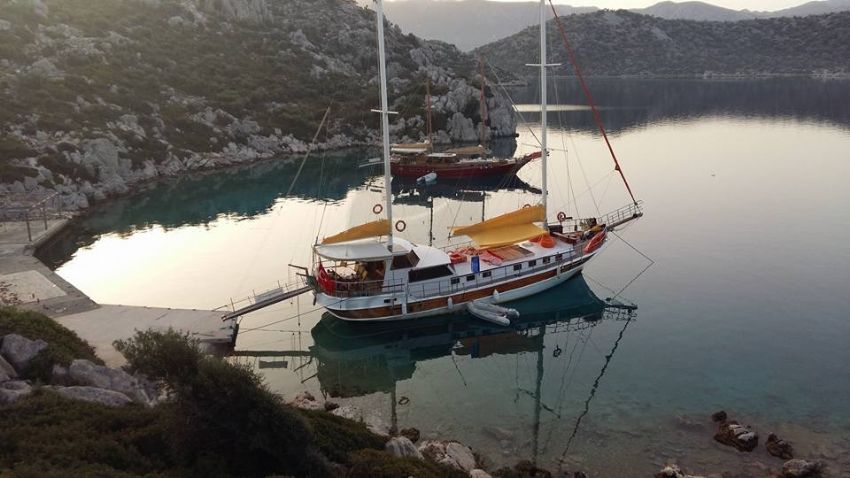 Serdar Gulet, Anchored In Calm Waters.