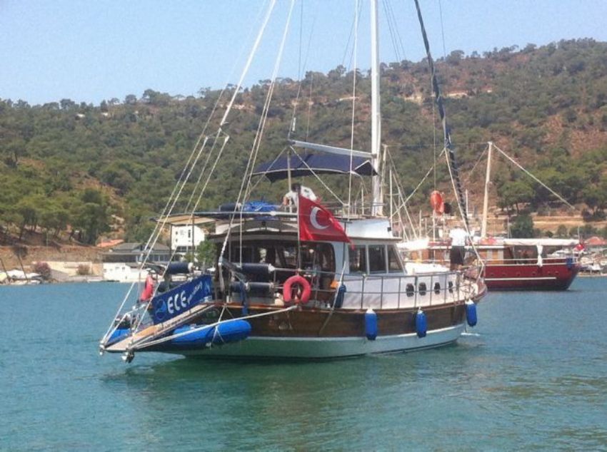 Sılver Belt Gulet Yacht, Rear View.