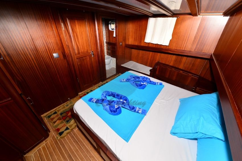 Suna Gulet, Double Cabin Ariel View.