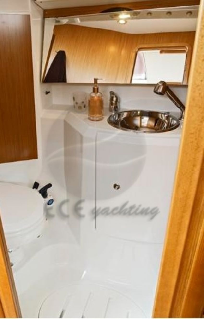 Sun Odyssey 36 Sail Boat, Bathroom.