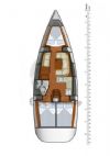 Sun Odyssey 36 Sail Boat, Floor Plan.