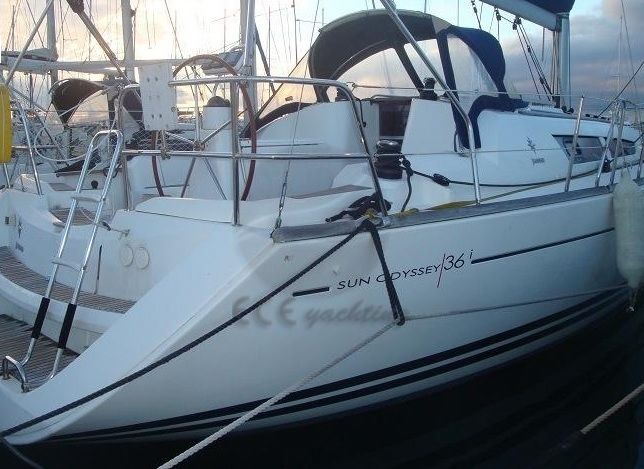 Sun Odyssey 36 Sail Boat, Starboard Aft.