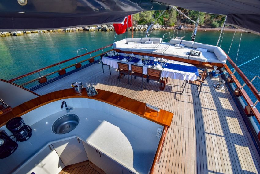 Uğur Gulet, Aft Deck Wide View.