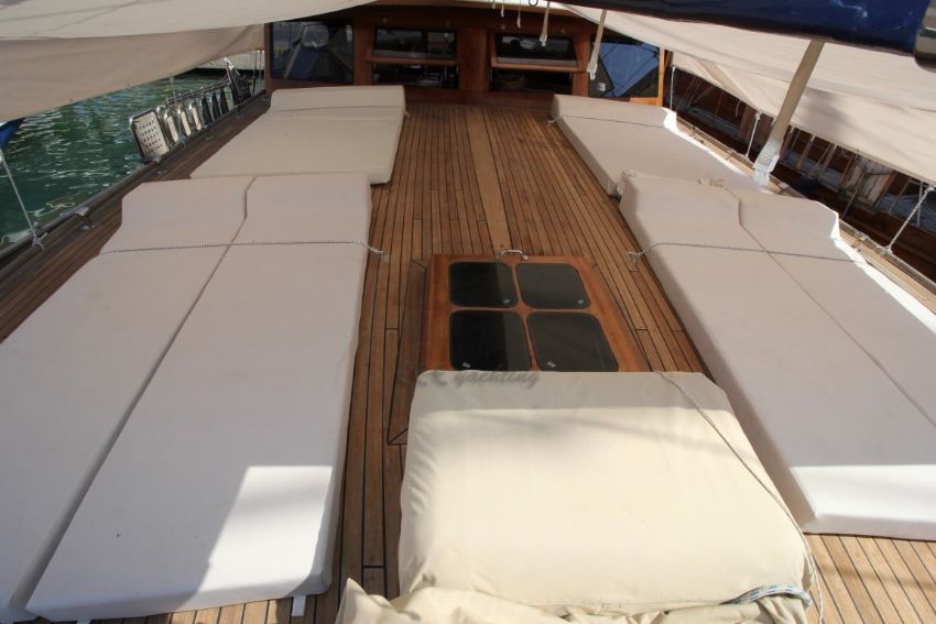 Whisper 1 Gulet, Sun Bathing Deck.