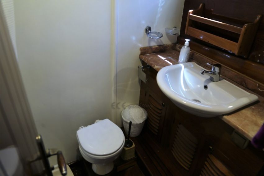 Whisper 1 Gulet, Double Cabin Front View.